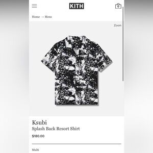 Ksubi Splash Back Resort Shirt men’s small